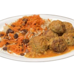 Chicken Meatballs With Qhabuli Rice