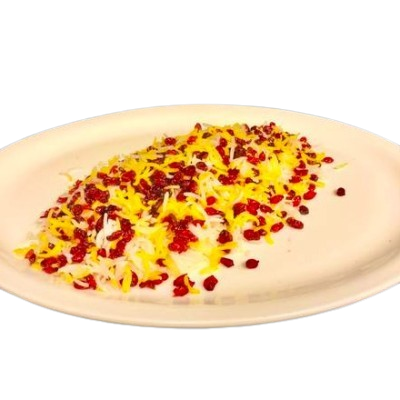 Saffron rice with barberries.